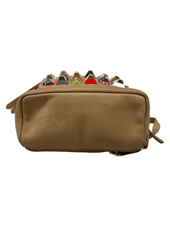 Fendi Backpack Beige Multi Mini Bag Studs Leather main image 9